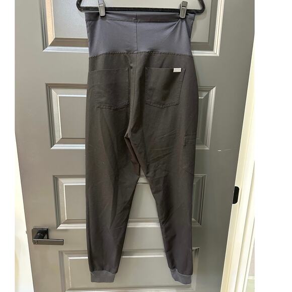 Figs Scrub Pants Joggers Maternity Technical Collection Small Black Stretch - Picture 9 of 12